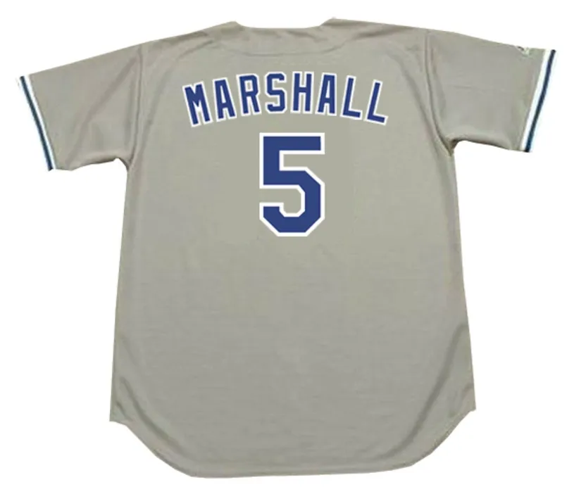 MIKE MARSHALL Los Angeles Dodgers 1988 Majestic Throwback Away Baseball  Jersey 