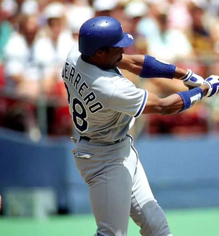 PEDRO GUERRERO Los Angeles Dodgers 1983 Away Majestic Throwback  Baseball Jersey 