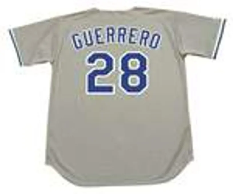 PEDRO GUERRERO Los Angeles Dodgers 1983 Away Majestic Throwback  Baseball Jersey 