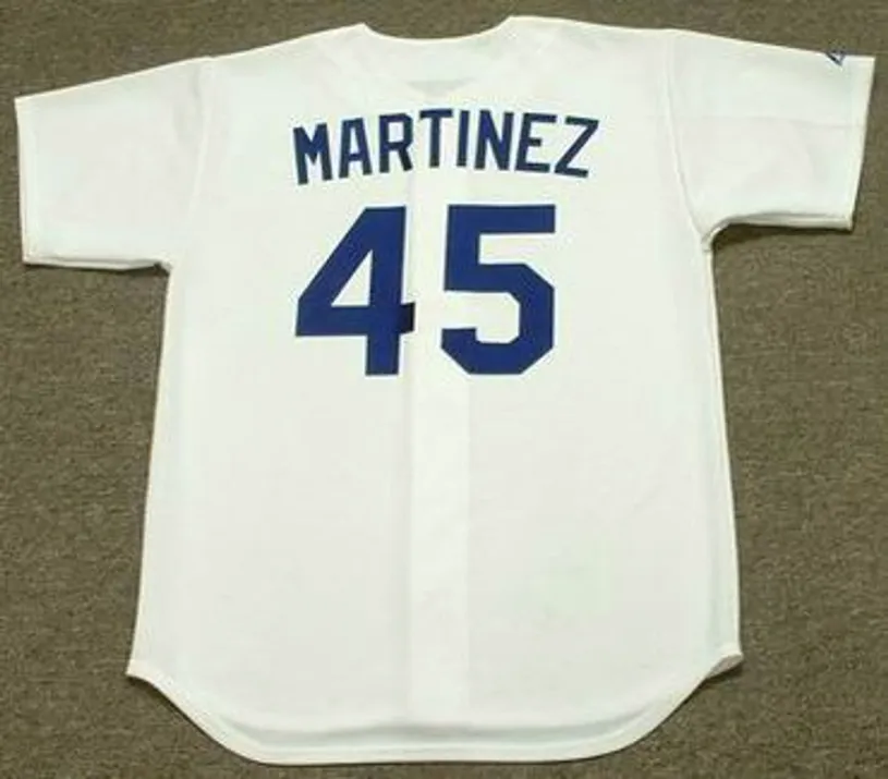 PEDRO MARTINEZ Los Angeles Dodgers 1993 Majestic Cooperstown Home Jersey 