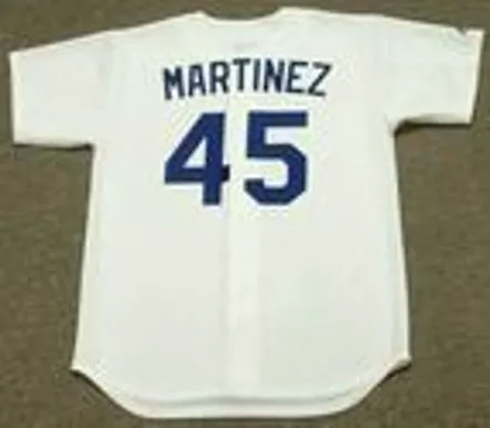 PEDRO MARTINEZ Los Angeles Dodgers 1993 Majestic Cooperstown Home Jersey 