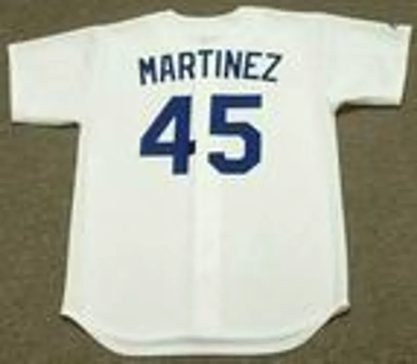 PEDRO MARTINEZ Los Angeles Dodgers 1993 Majestic Cooperstown Home Jersey 