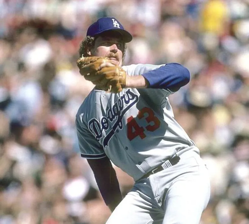 RICK SUTCLIFFE Los Angeles Dodgers 1979 Majestic Throwback Away Baseball Jersey 