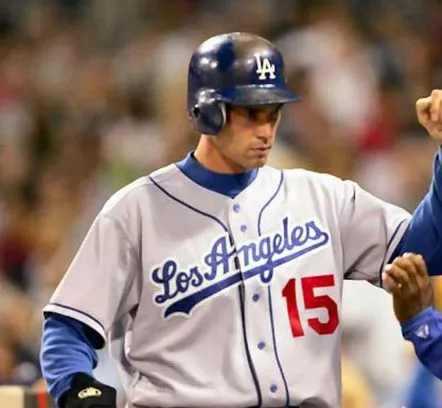 SHAWN GREEN Los Angeles Dodgers 2002 Away Majestic Baseball Throwback Jersey 