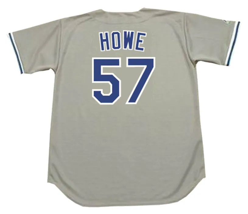 STEVE HOWE Los Angeles Dodgers 1981 Majestic Throwback Away Baseball Jersey 