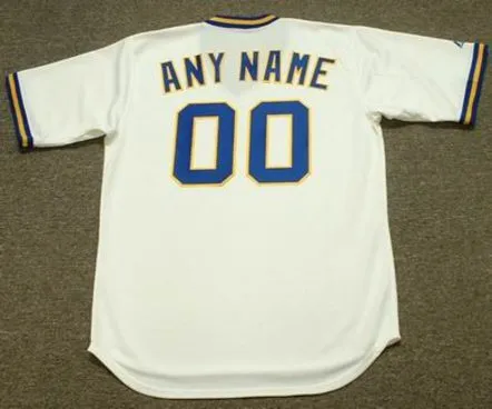 MILWAUKEE BREWERS 1970’s Majestic Cooperstown Throwback Home Jersey Customized “Any Name & Number(s)” 