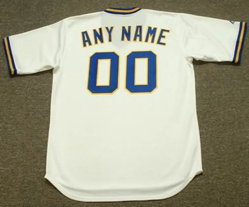 MILWAUKEE BREWERS 1970’s Majestic Cooperstown Throwback Home Jersey Customized “Any Name & Number(s)” 