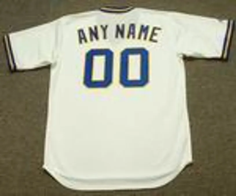 MILWAUKEE BREWERS 1970’s Majestic Cooperstown Throwback Home Jersey Customized “Any Name & Number(s)” 