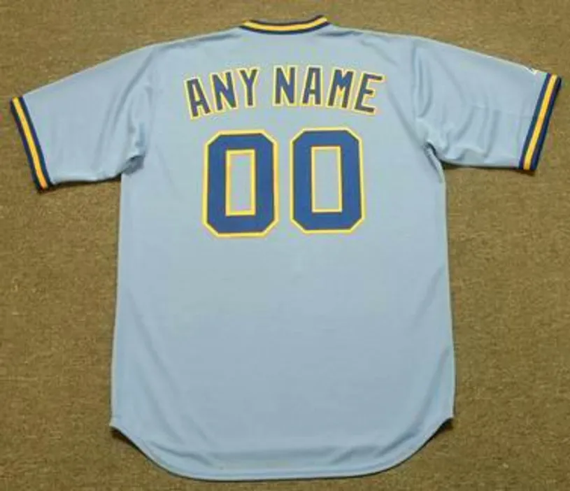 MILWAUKEE BREWERS 1980’s Majestic Cooperstown Throwback Away Jersey Customized “Any Name & Number(s)” 