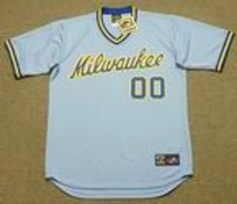 MILWAUKEE BREWERS 1980’s Majestic Cooperstown Throwback Away Jersey Customized “Any Name & Number(s)” 