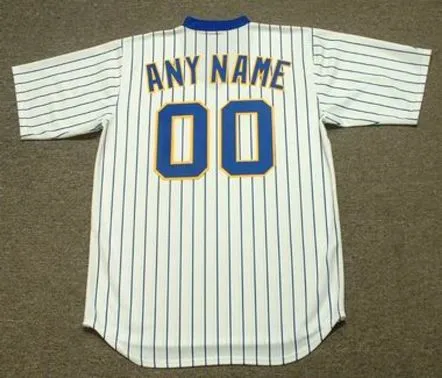 MILWAUKEE BREWERS 1980’s Majestic Cooperstown Throwback Home Jersey Customized “Any Name & Number(s)” 