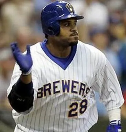 PRINCE FIELDER Milwaukee Brewers 1980’s Majestic Cooperstown Throwback Home Jersey 