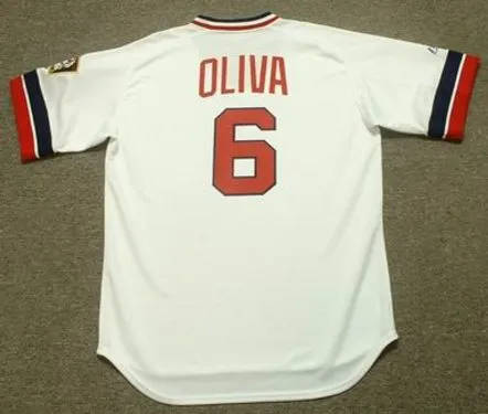 TONY OLIVA Minnesota Twins 1974 Majestic Cooperstown Throwback Home Jersey 