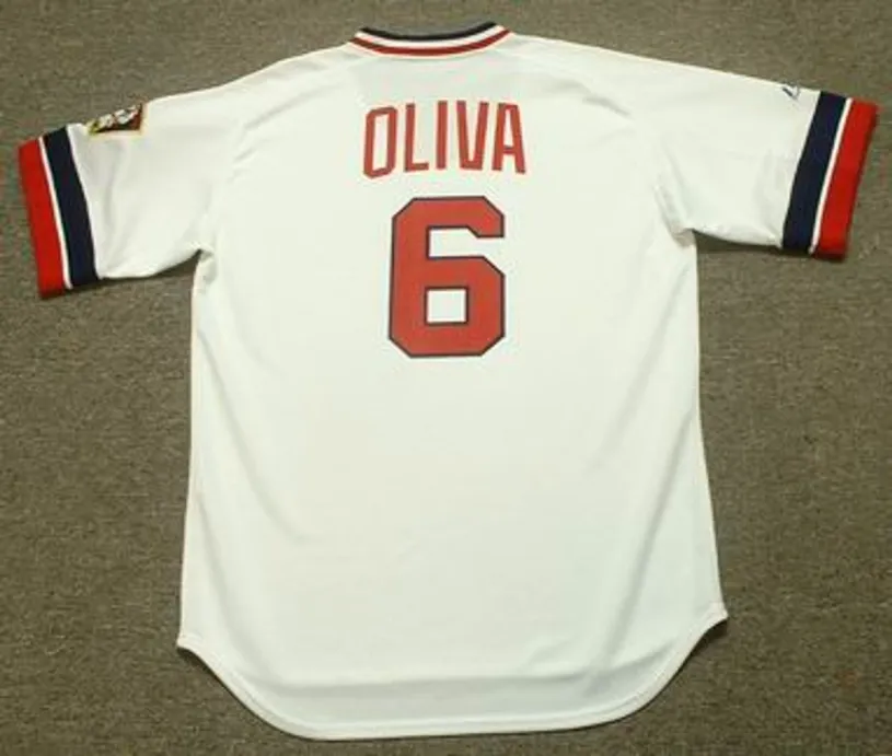 TONY OLIVA Minnesota Twins 1974 Majestic Cooperstown Throwback Home Jersey 
