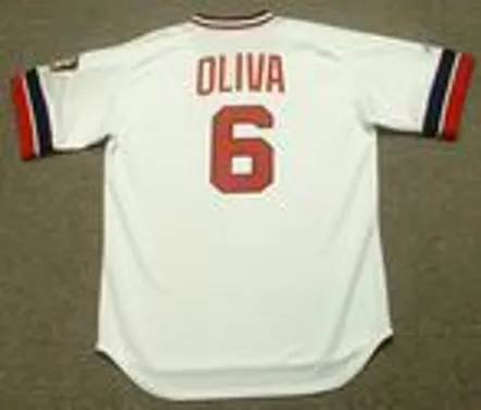 TONY OLIVA Minnesota Twins 1974 Majestic Cooperstown Throwback Home Jersey 