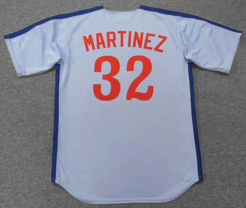 DENNIS MARTINEZ Montreal Expos 1988 Majestic Cooperstown Away Baseball Jersey 