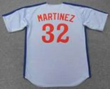 DENNIS MARTINEZ Montreal Expos 1988 Majestic Cooperstown Away Baseball Jersey 