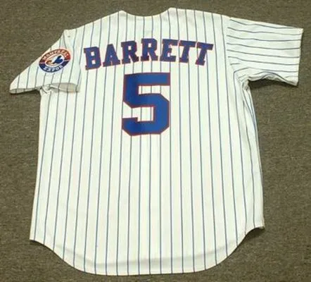 MICHAEL BARRETT Montreal Expos 2002 Majestic Throwback Home Baseball Jersey 
