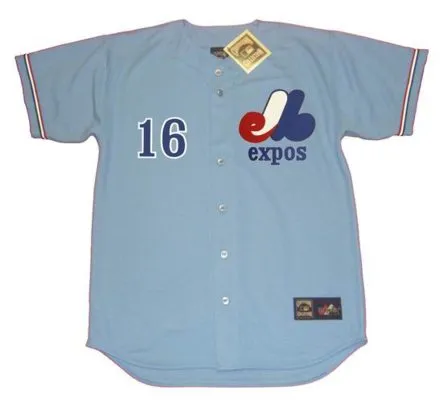 MIKE JORGENSEN Montreal Expos 1974 Majestic Cooperstown Away Baseball Jersey 