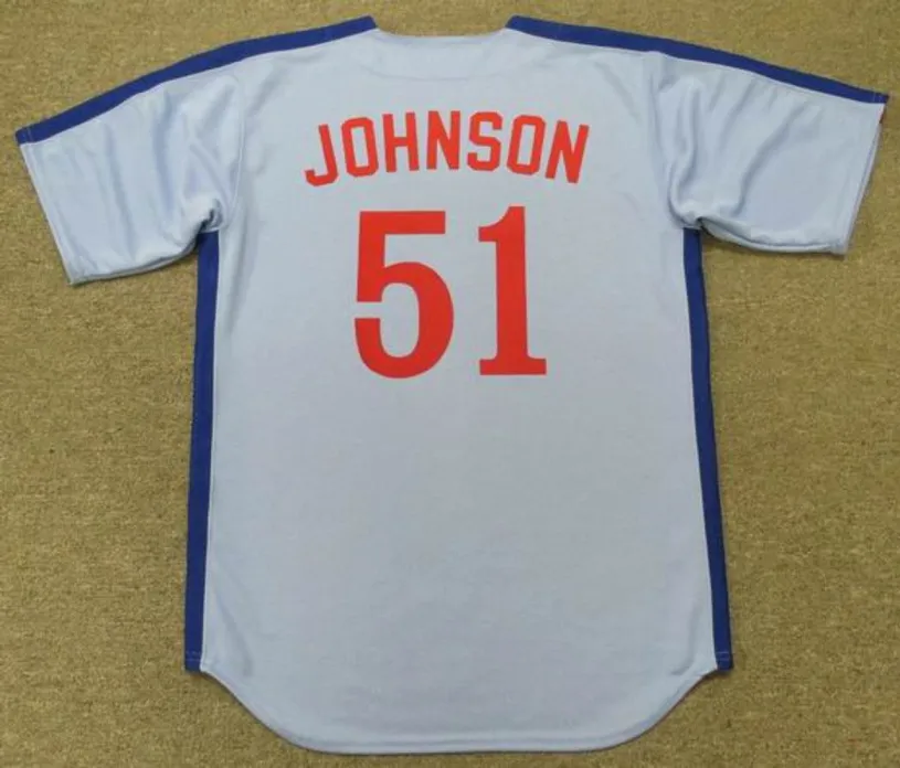 RANDY JOHNSON Montreal Expos 1988 Majestic Cooperstown Away Baseball Jersey 