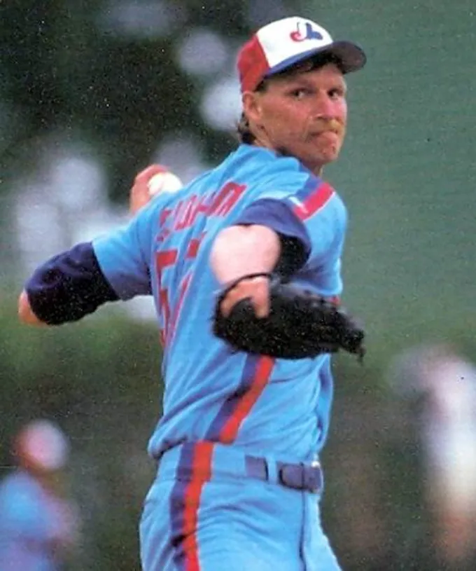 RANDY JOHNSON Montreal Expos 1988 Majestic Cooperstown Away Baseball Jersey 