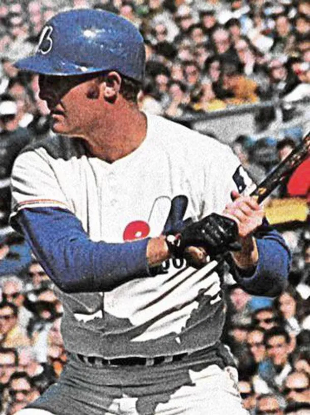 RON FAIRLY Montreal Expos 1969 Majestic Cooperstown Away Baseball Jersey 