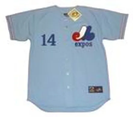 RON SWOBODA Montreal Expos 1971 Majestic Cooperstown Away Baseball Jersey 