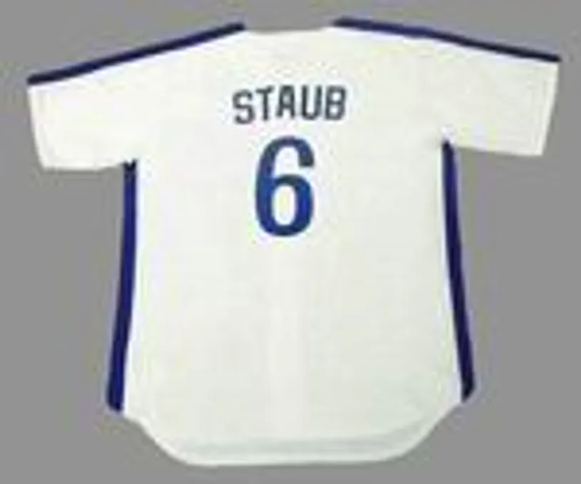 RUSTY STAUB Montreal Expos 1979 Majestic Cooperstown Throwback Home Baseball Jersey 