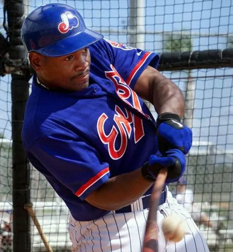 TIM RAINES Montreal Expos 2001 Majestic Throwback Baseball Jersey 