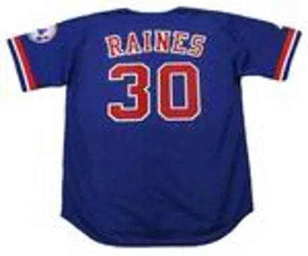 TIM RAINES Montreal Expos 2001 Majestic Throwback Baseball Jersey 