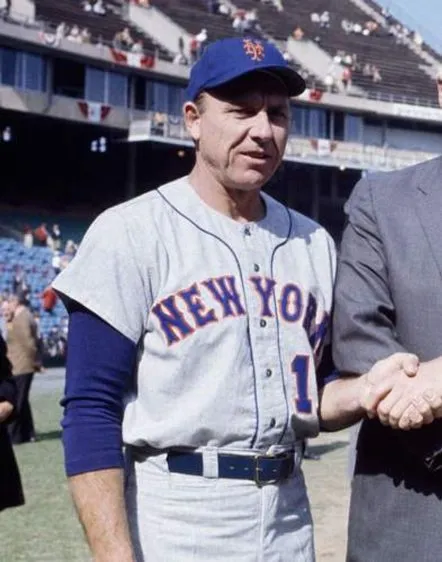 GIL HODGES New York Mets 1962 Away Majestic Baseball Throwback Jersey 