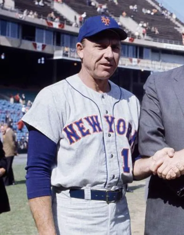 GIL HODGES New York Mets 1962 Away Majestic Baseball Throwback Jersey 