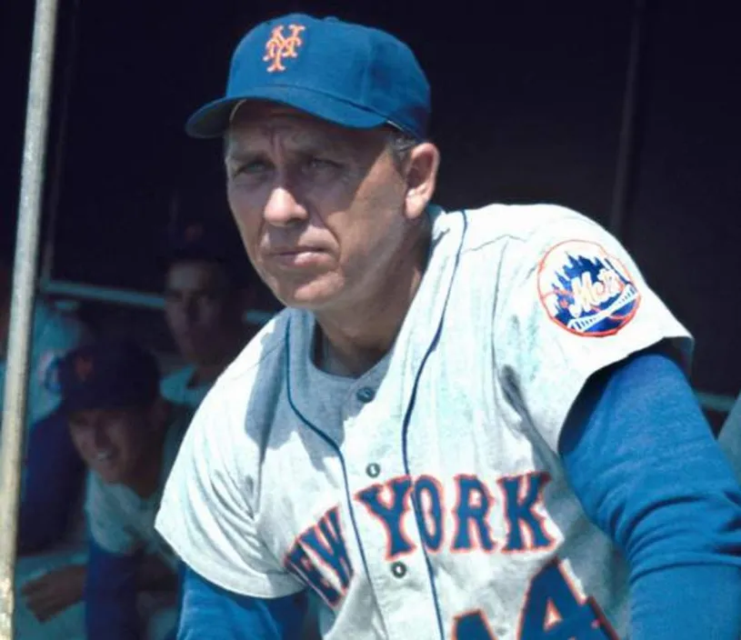 GIL HODGES New York Mets 1962 Away Majestic Baseball Throwback Jersey 