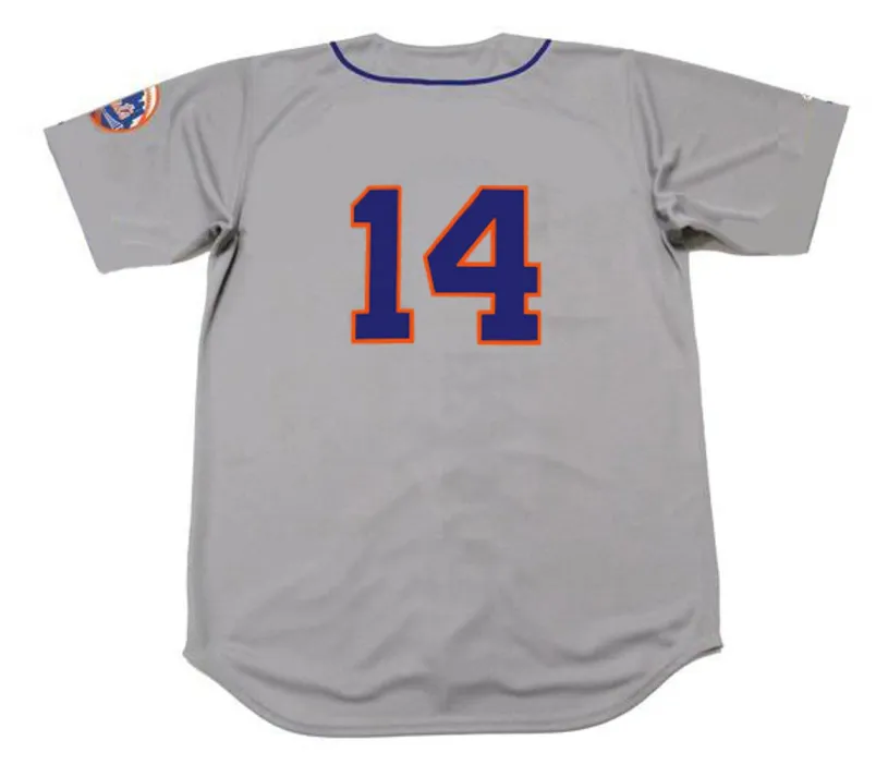 GIL HODGES New York Mets 1962 Away Majestic Baseball Throwback Jersey 