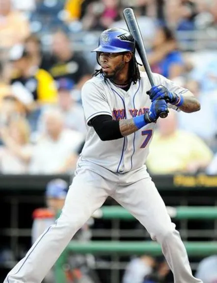 JOSE REYES New York Mets 1987 Majestic Cooperstown Away Baseball Jersey 