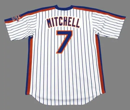 KEVIN MITCHELL New York Mets 1986 Majestic Cooperstown Home Baseball Jersey 