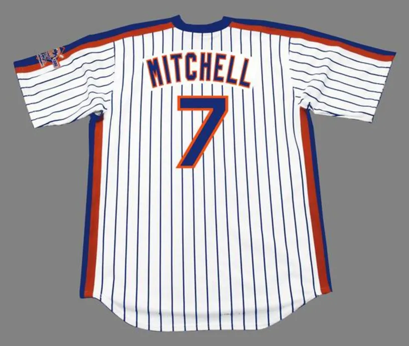KEVIN MITCHELL New York Mets 1986 Majestic Cooperstown Home Baseball Jersey 