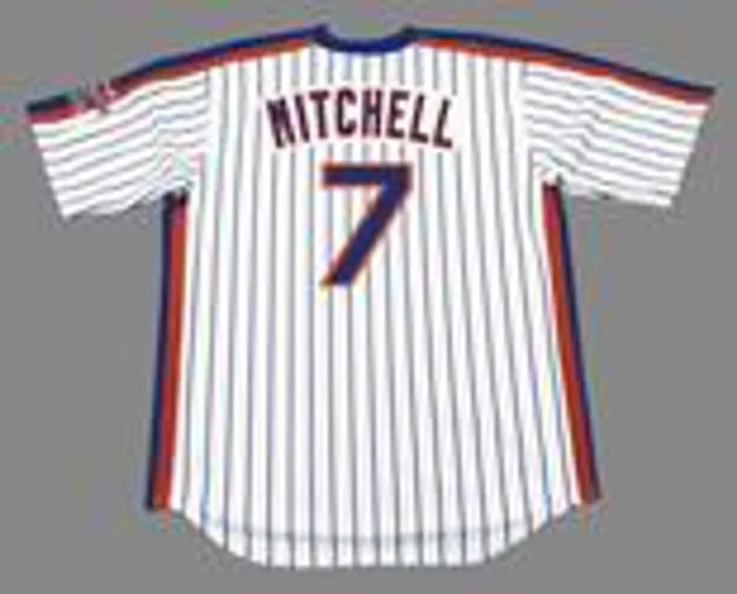 KEVIN MITCHELL New York Mets 1986 Majestic Cooperstown Home Baseball Jersey 