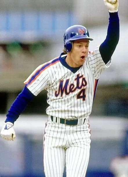 LENNY DYKSTRA New York Mets 1986 Majestic Cooperstown Home Baseball Jersey 