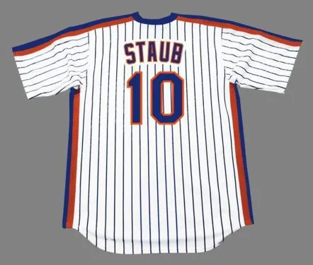 RUSTY STAUB New York Mets 1984 Majestic Cooperstown Home Baseball Jersey 