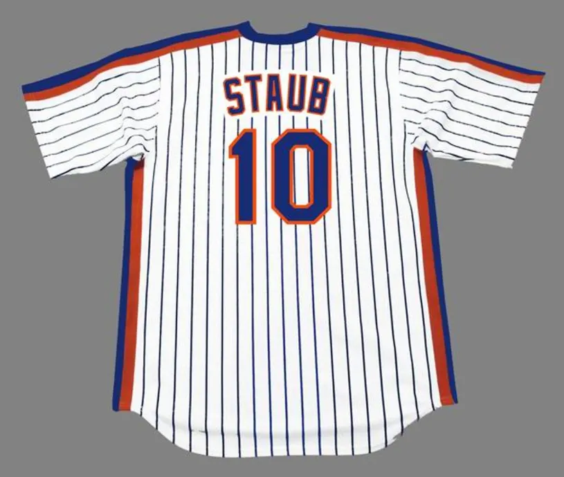 RUSTY STAUB New York Mets 1984 Majestic Cooperstown Home Baseball Jersey 