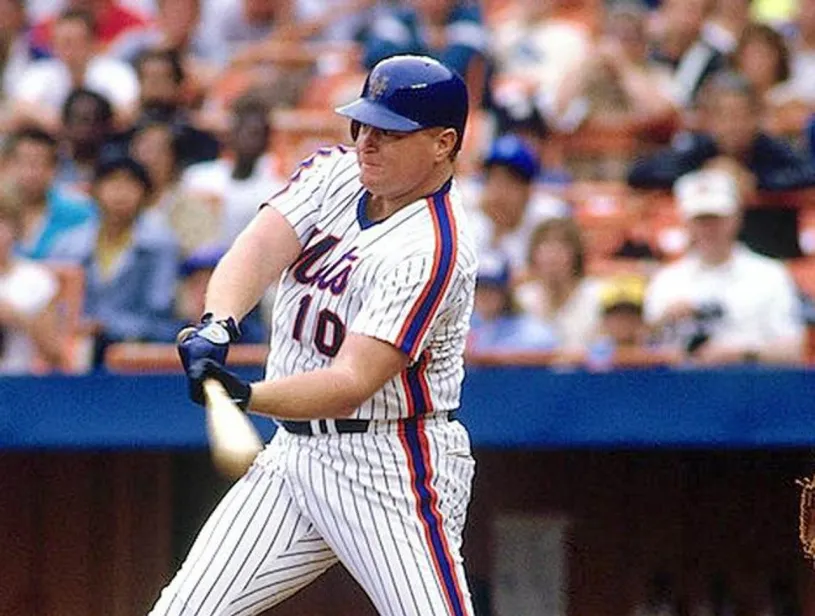 RUSTY STAUB New York Mets 1984 Majestic Cooperstown Home Baseball Jersey 