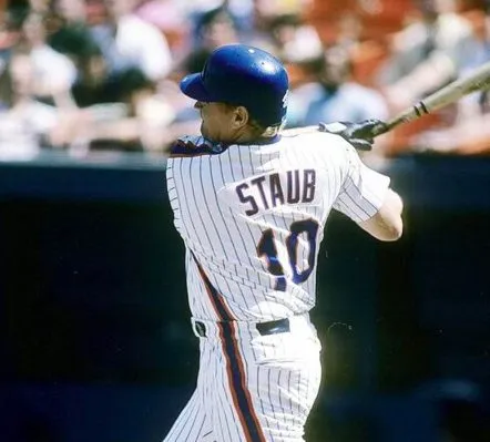 RUSTY STAUB New York Mets 1984 Majestic Cooperstown Home Baseball Jersey 