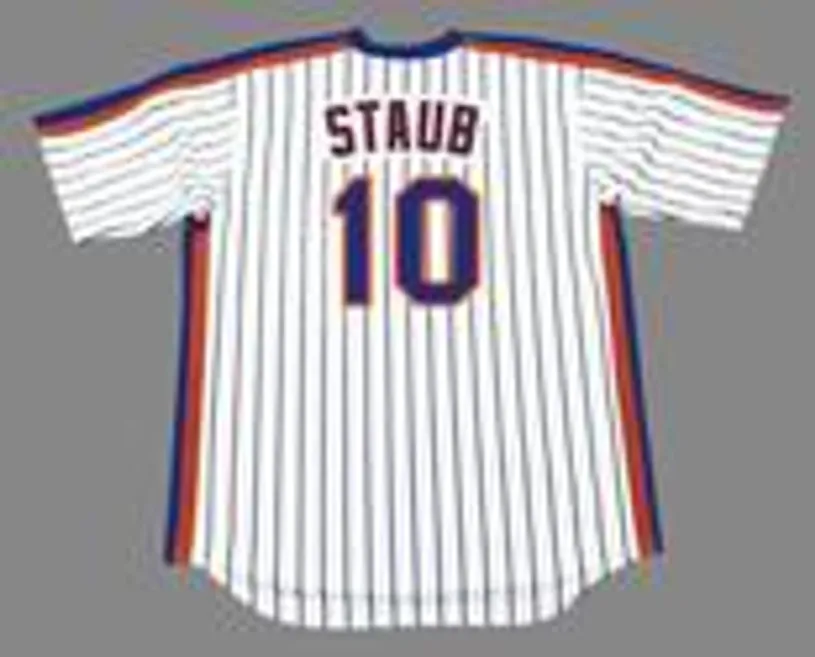 RUSTY STAUB New York Mets 1984 Majestic Cooperstown Home Baseball Jersey 