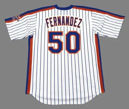 SID FERNANDEZ New York Mets 1986 Majestic Cooperstown Home Baseball Jersey 