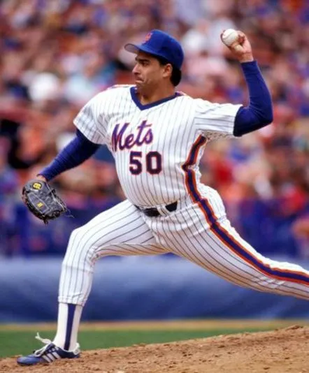 SID FERNANDEZ New York Mets 1986 Majestic Cooperstown Home Baseball Jersey 