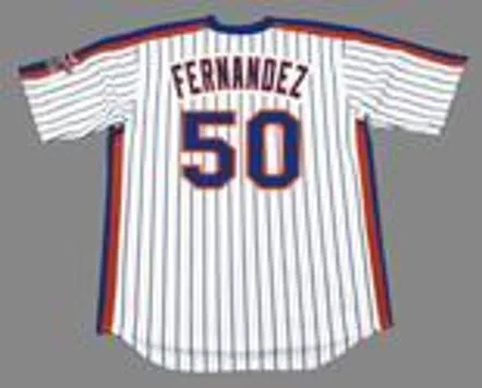 SID FERNANDEZ New York Mets 1986 Majestic Cooperstown Home Baseball Jersey 