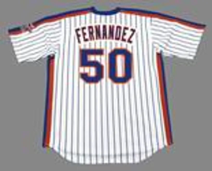 SID FERNANDEZ New York Mets 1986 Majestic Cooperstown Home Baseball Jersey 