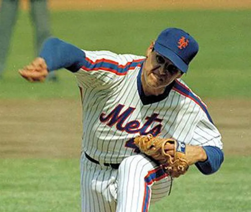 TOM SEAVER New York Mets 1983 Majestic Cooperstown Home Baseball Jersey 