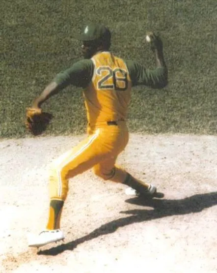 JIM “MUDCAT” GRANT Oakland Athletics 1969 Majestic Cooperstown Baseball Jersey 